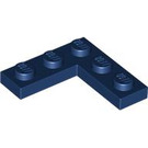 LEGO Blu scuro Piastra 3 x 3 Angolo (77844)