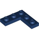 LEGO Donkerblauw Plaat 3 x 3 Hoek (77844)
