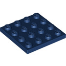 LEGO Donkerblauw Plaat 4 x 4 (3031)