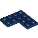 LEGO Dark Blue Plate 4 x 4 Corner (2639)