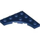 LEGO Donkerblauw Plaat 4 x 4 met Circular Cut Out (35044)