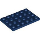 LEGO Dark Blue Plate 4 x 6 (3032)