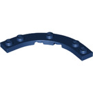 LEGO Dark Blue Plate 5 x 5 Round Corner (80015)