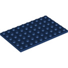 LEGO Donkerblauw Plaat 6 x 10 (3033)