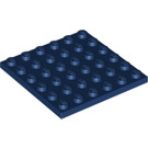 LEGO Donkerblauw Plaat 6 x 6 (3958)