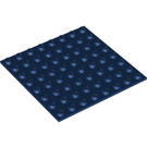 LEGO Donkerblauw Plaat 8 x 8 met Adhesive (80319)