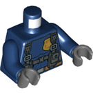 LEGO Donkerblauw Politie Officer Duke DeTain Minifig Torso (973 / 76382)