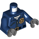 LEGO Donkerblauw Policeman Minifig Torso (973 / 76382)