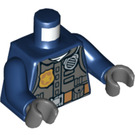 LEGO Donkerblauw Policeman Minifig Torso (973 / 76382)
