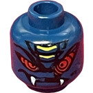 LEGO Dark Blue Rattla Head (Recessed Solid Stud) (3626)