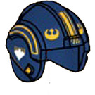 LEGO Dunkelblau Rebel Pilot Helm mit Orange Rebel Alliance Symbols (30370 / 104588)