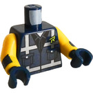 LEGO Mörkblå Rex Dangervest Minifigur Kropp (973 / 76382)