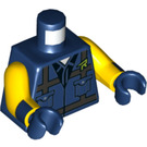 LEGO Donkerblauw Rex Dangervest Minifig Torso (973 / 76382)