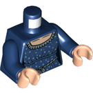 LEGO Donkerblauw Rowena Ravenclaw Minifig Torso (973 / 76382)