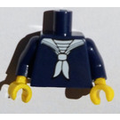 LEGO Dunkelblau Seemann Minifigur Torso (973)