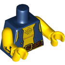 LEGO Dark Blue Scallywag Pirate Minifig Torso (973 / 88585)