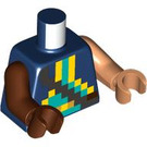 LEGO Mørk blå Sentinel Soldat Minifigur Overkropp (973 / 76382)