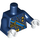 LEGO Dunkelblau Hai Army General Minifig Torso (973 / 88585)