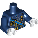 LEGO Bleu Foncé Requin Army General Minifigurine Torse (973 / 88585)