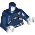 LEGO Dark Blue Shield Agent Minifig Torso (973 / 76382)