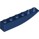 LEGO Donkerblauw Helling 1 x 6 Gebogen Omgekeerd (41763 / 42023)