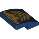 LEGO Dark Blue Slope 2 x 2 Curved with Thanos Armor (15068 / 101679)