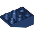 LEGO Donkerblauw Helling 2 x 3 (25°) Omgekeerd zonder verbindingen tussen noppen (3747)