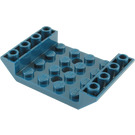 LEGO Donkerblauw Helling 4 x 6 (45°) Dubbele Omgekeerd met Open Midden met 3 gaten (30283 / 60219)