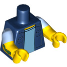 LEGO Donkerblauw Snake Minifig Torso (973 / 16360)