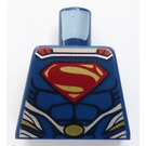 LEGO Dunkelblau Superman mit Dark Blau Suit Torso ohne Arme (973)