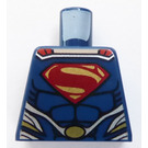 LEGO Dunkelblau Superman mit Dark Blau Anzug Torso ohne Arme (973)