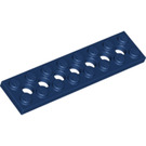 LEGO Dark Blue Technic Plate 2 x 8 with Holes (3738)