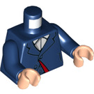 LEGO Bleu foncé The Doctor Minifig Torse (973 / 76382)