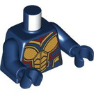 LEGO Donkerblauw The Wasp met Transparant Vleugels Minifiguur Torso (973 / 76382)