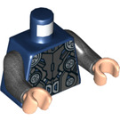 LEGO Donkerblauw Thor met Dark Blauw Pak en Stretchy Cape Minifiguur Torso (973 / 76382)