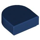 LEGO Donkerblauw Tegel 1 x 1 Halve Oval (24246 / 35399)