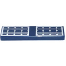 LEGO Donkerblauw Tegel 1 x 4 met Solar Paneel Print (2431 / 37096)