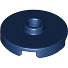 LEGO Dark Blue Tile 2 x 2 Round with Stud (18674)