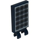 LEGO Dark Blue Tile 2 x 3 with Horizontal Clips with Solar Panel Sticker (Thick Open 'O' Clips) (30350)