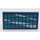 LEGO Donkerblauw Tegel 2 x 4 met Solar Paneel Sticker (87079)