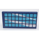 LEGO Dark Blue Tile 2 x 4 with Solar Panel Sticker (87079)
