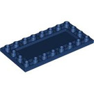 LEGO Mørk blå Tile 4 x 8 Omvendt (83496)