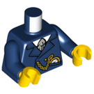 LEGO Bleu foncé Tram Driver Minifig Torse (973 / 76382)