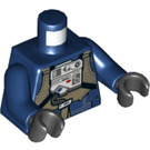 LEGO Mörkblå U-Vinge Pilot Minifigur Kropp (973 / 76382)