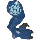 LEGO Dark Blue Velociraptor Right Leg with Light Blue Scales (102935)