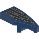 LEGO Dark Blue Wedge 1 x 2 Right with Silver Grille Sticker