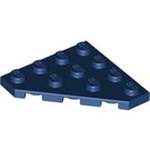 LEGO Donkerblauw Wig Plaat 4 x 4 Hoek (30503)