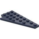 LEGO Bleu foncé Coin assiette 4 x 8 Aile Droite avec encoche pour tenon en dessous (3934)