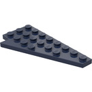 LEGO Blu scuro Cuneo Piastra 4 x 8 Ala Destra con intaglio sotto il bottoncino (3934 / 45175)