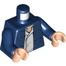 LEGO Donkerblauw Young Han Solo Minifig Torso (973 / 76382)
